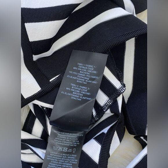 Balmain Striped Jacquard-Knit Bodysuit size 34/ us size 2 - Picture 10 of 12